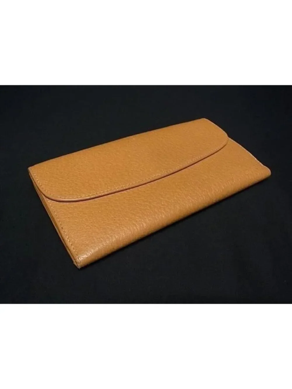 Gucci Wallet 035.0 Brown Gold Leather Bifold - Picture 2 of 6